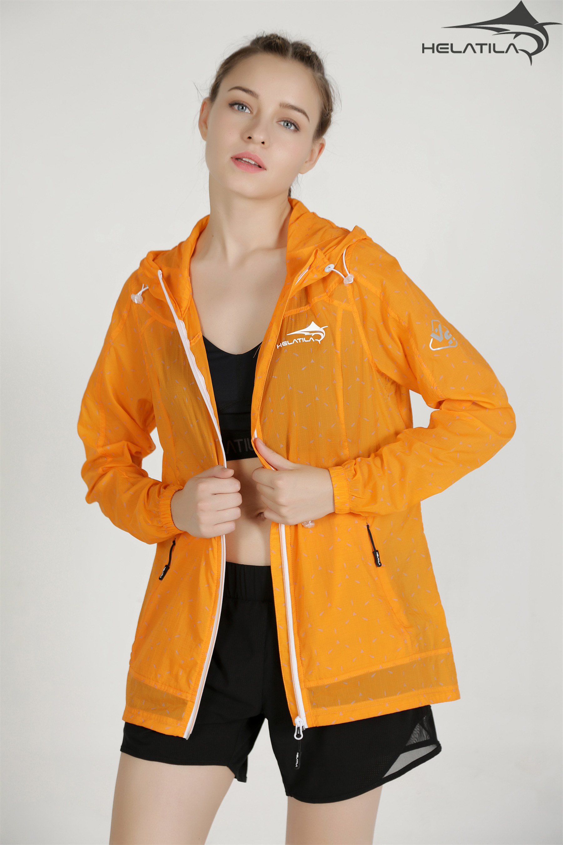 Helatila Women's printed sunscreen skin coat